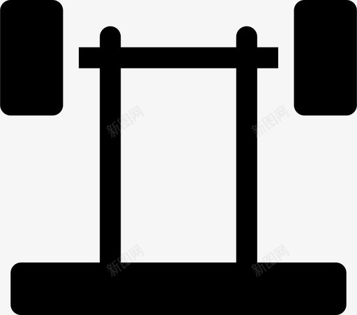 举重健身房运动图标svg_新图网 https://ixintu.com 举重 健身房 哥们儿 站着 运动