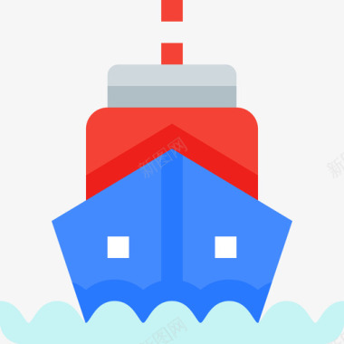 货船运输和物流2扁平图标图标