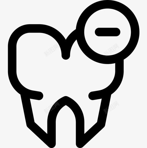 牙齿牙医34线形图标svg_新图网 https://ixintu.com 牙医34 牙齿 线形