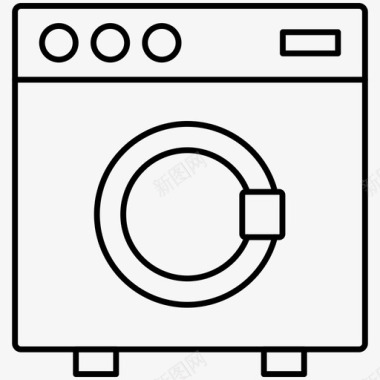 洗衣家电机器图标图标