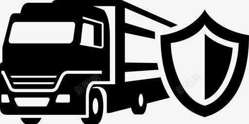 车辆保险汽车商业图标svg_新图网 https://ixintu.com 卡车 商业 汽车 货物 车辆保险