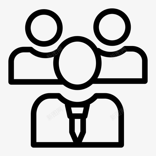 团队头像员工图标svg_新图网 https://ixintu.com 业务管理 员工 团队 图标 头像 用户 线图