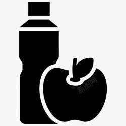 者均衡锻炼健康食品均衡饮食保健图标高清图片