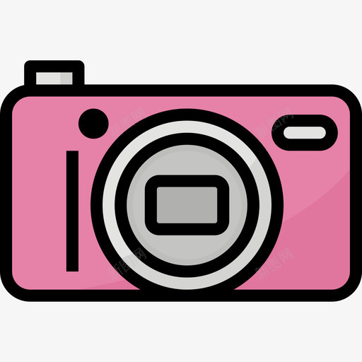 小型照相机摄影52线性彩色图标svg_新图网 https://ixintu.com 小型 彩色 摄影 照相机 线性