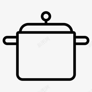 锅烹饪厨房图标图标