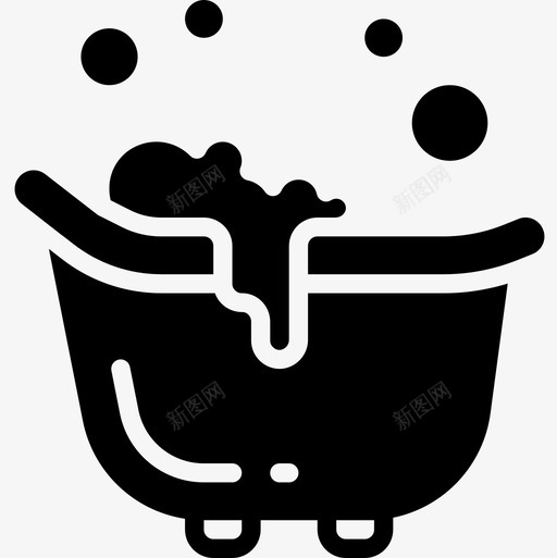 浴缸养育孩子2填充图标svg_新图网 https://ixintu.com 养育 填充 孩子 浴缸