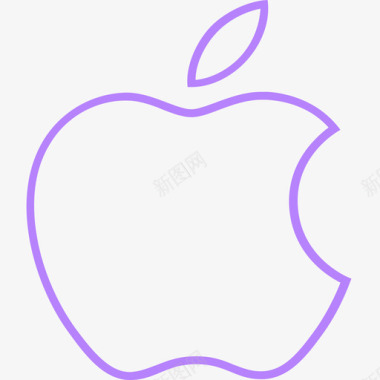 苹果 描边图标