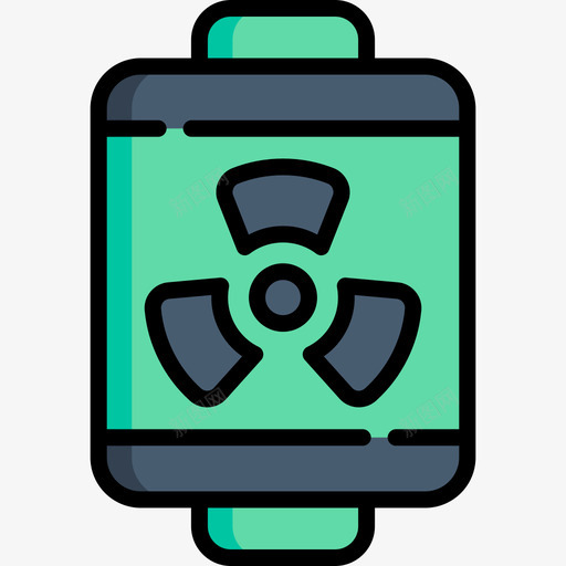 电池核能9线性颜色图标svg_新图网 https://ixintu.com 核能9 电池 线性颜色