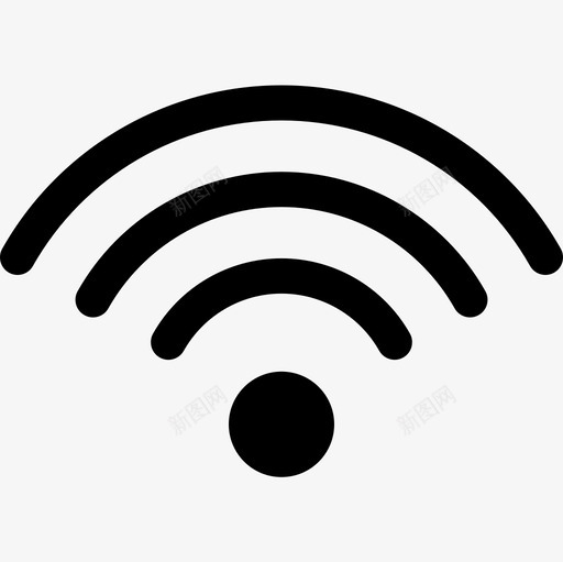 WiFi基本配置61线性图标svg_新图网 https://ixintu.com Wi-Fi 基本配置 线性