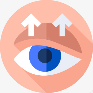 眼睑整形手术17扁平图标图标