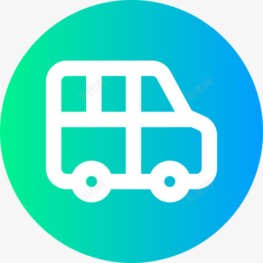 小型巴士公共交通7环形图标svg_新图网 https://ixintu.com 交通 公共 小型 巴士 环形