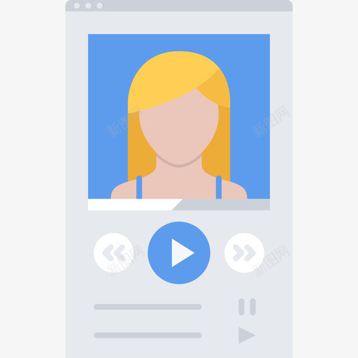 音乐接口86扁平图标svg_新图网 https://ixintu.com 扁平 接口 音乐