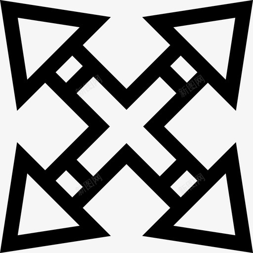 Shuriken忍者32直系图标svg_新图网 https://ixintu.com Shuriken 忍者 直系