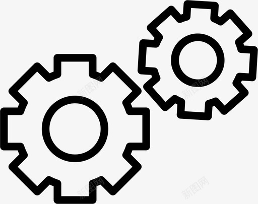 技术齿轮工业图标svg_新图网 https://ixintu.com 工业 技术 设置 齿轮