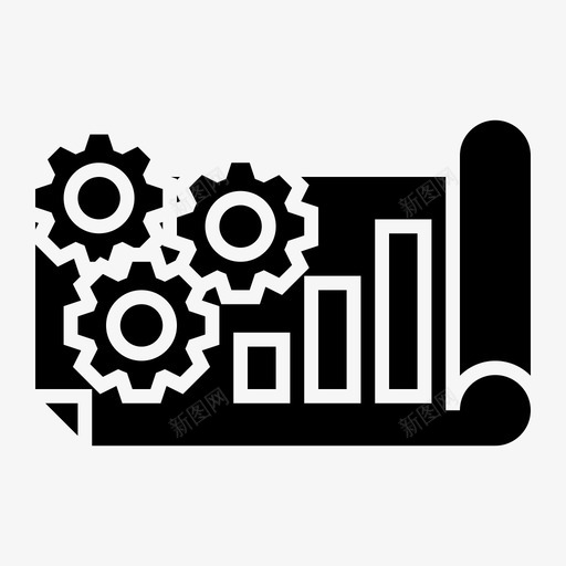 分析数据齿轮图标svg_新图网 https://ixintu.com 分析 图形 处理 数据 网络 齿轮