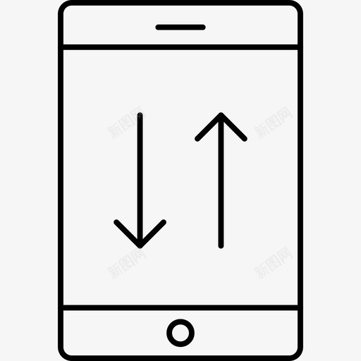 移动连接数据图标svg_新图网 https://ixintu.com 上传 下载 业务技术线图标 数据 移动 连接