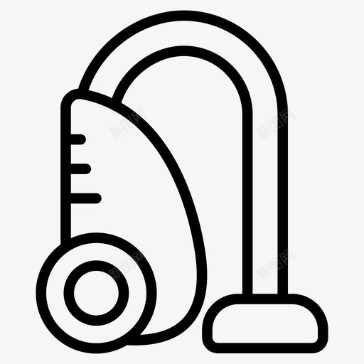 真空电器清洁剂图标svg_新图网 https://ixintu.com 图标 家用 清洁剂 电器 真空 线图 设备