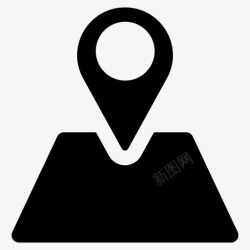 通讯指针位置地图定位销地图标记高清图片