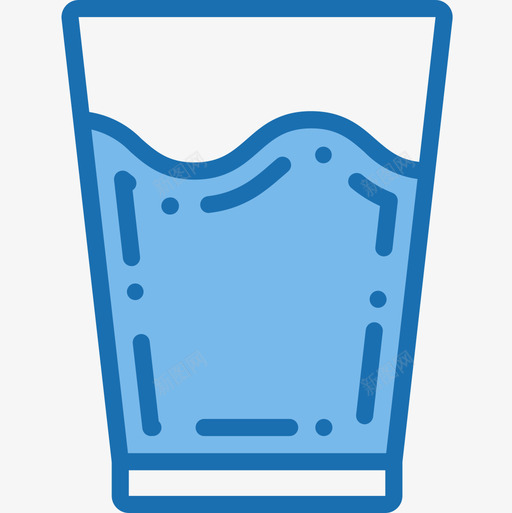 水饮料和饮料4蓝色图标svg_新图网 https://ixintu.com 蓝色 饮料