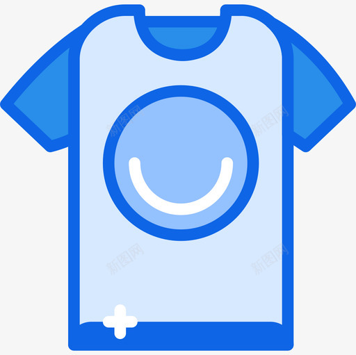 衬衫时尚5蓝色图标svg_新图网 https://ixintu.com 时尚 蓝色 衬衫