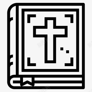 圣经书基督教文化图标图标