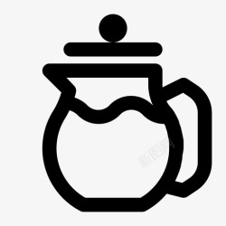 红木茶机压茶机饮料热的图标高清图片