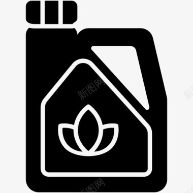 生物油燃料容器杰瑞罐图标图标