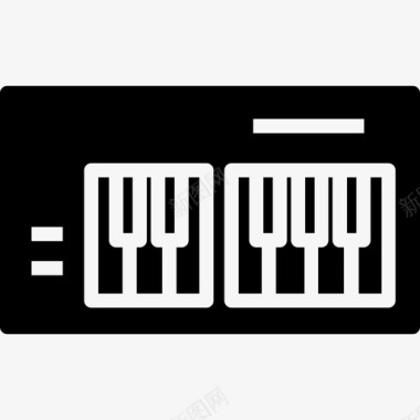 键盘乐队娱乐图标图标