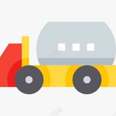 油罐运输和物流2扁平图标图标