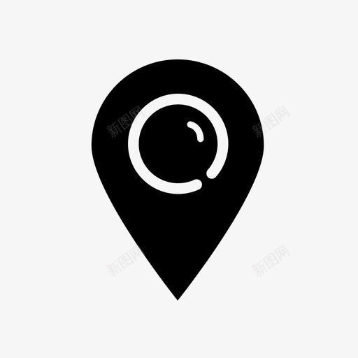 地图位置定位针图标svg_新图网 https://ixintu.com 位置 地图 定位 标记