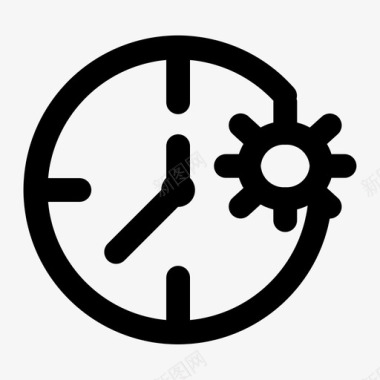 时间管理时钟截止日期图标图标