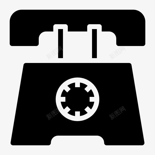电话中心对话图标svg_新图网 https://ixintu.com 中心 信息 实心 对话 接线员 无线 电话