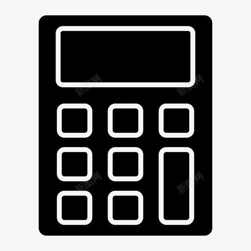 计算器金融数学图标svg_新图网 https://ixintu.com 数学 计算器 购物 金融
