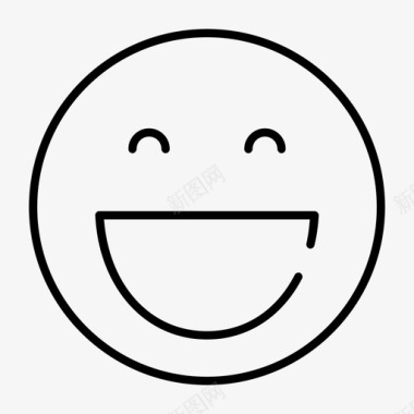 开心的脸表情感情图标图标