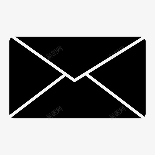 邮件电子邮件界面图标svg_新图网 https://ixintu.com 字形 实心 用户 用户界面 电子邮件 界面 邮件
