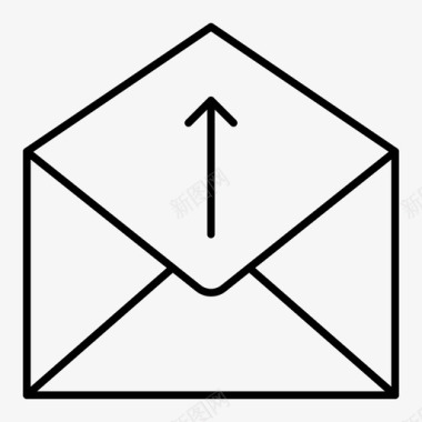 发送邮件上传业务图标图标