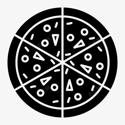 披萨食物餐图标svg_新图网 https://ixintu.com 固体 披萨 食物 餐厅