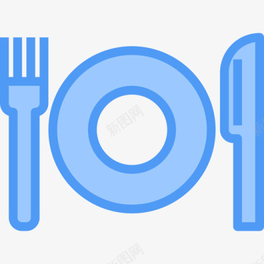 饮食健身房31蓝色图标图标