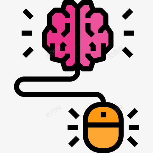 按点击付费大脑概念4线性颜色图标svg_新图网 https://ixintu.com 付费 大脑 概念 点击 线性 颜色