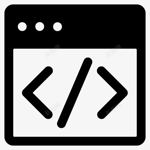 web编码html软件开发图标svg_新图网 https://ixintu.com html web 图标 字形 开发 界面 编码 编程 软件开发