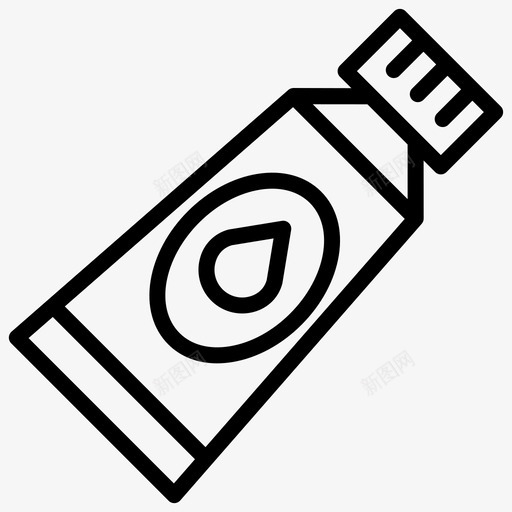 油漆文具63线性图标svg_新图网 https://ixintu.com 文具63 油漆 线性