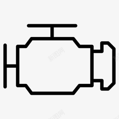 发动机汽车零件图标图标