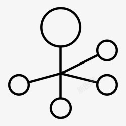 健身科学分子原子细胞图标高清图片