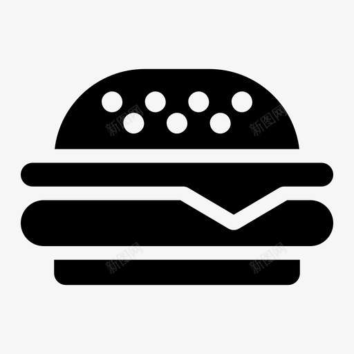 芝士汉堡就餐食物图标svg_新图网 https://ixintu.com 就餐 汉堡 汉堡包 芝士 食物