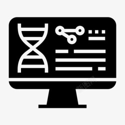 计算基因医学生物学计算机图标高清图片