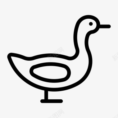 鹅动物鸟图标图标