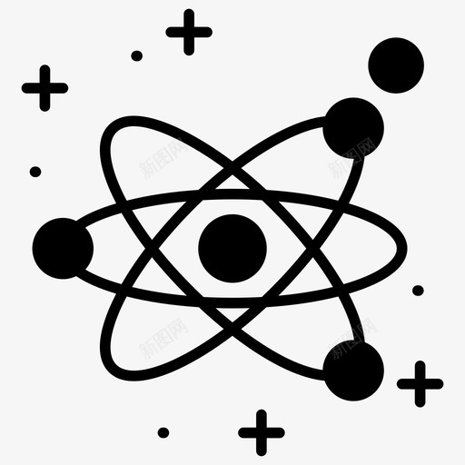 原子结构原子模型原子轨道图标svg_新图网 https://ixintu.com 原子 原子结构 图标 星球大战 模型 科学 符号 轨道