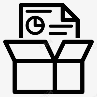 搜索引擎优化包盒包图标图标