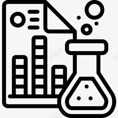 分析数据科学11线性图标图标