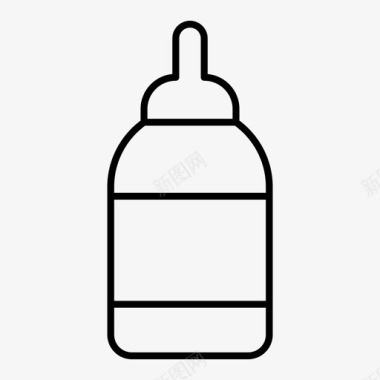 喂食器婴儿奶瓶饮料图标图标